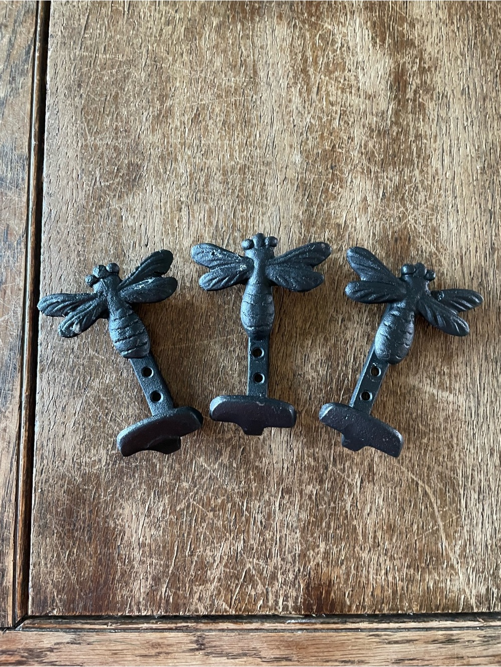 Decorative Bee Wall Hooks - Black (3)